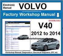 Volvo V40 Service Repair Workshop Manual Download